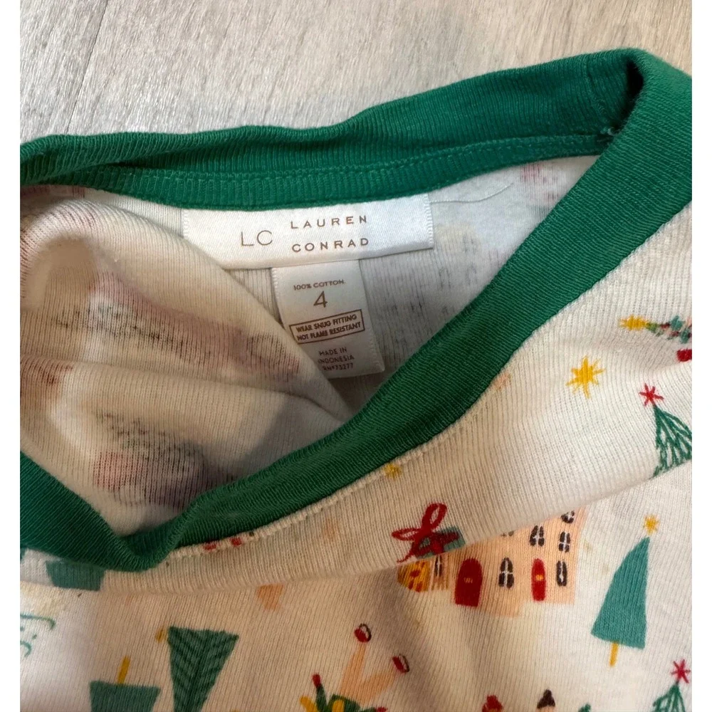 Carters LC Lauren Conrad Disney Pajamas Kids 4-5T Multi Good Christmas Toy Story